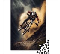 1000 Piece Mountainbike_Downhill_ Square Puzzles for Adults, Paper Puzzles Toy Wall Decor 38x26cm/1000pcs