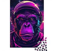 1000 Piece Music Monkey Jigsaw Puzzles for Adult Teenagers Wooden Puzzles Sustainable Puzzle for Adults | Games 1000pcs (38x26cm)