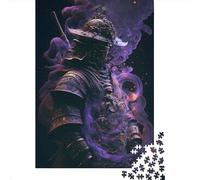 1000 Piece Mysterious Samurai Jigsaw Puzzles for Adult Teenagers Wooden Puzzles Sustainable Puzzle for Adults | Games 1000pcs (38x26cm)