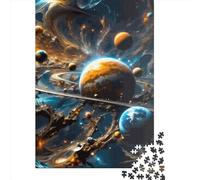 1000 Piece Mystery of The Universe Square Jigsaw Puzzles for Adults, Wooden Puzzles Educational Game for Children 1000pcs (75x50cm)