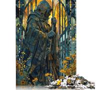 1000 Piece Mystic Wanderer in Bloom Square Jigsaw Puzzles for Adults, Wooden Puzzles Educational Game for Children 1000pcs (75x50cm)