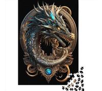 1000 Piece Mystical Cosmic Dragon Puzzles for Paper Puzzles Educational Game for Adult 38x26cm/1000pcs