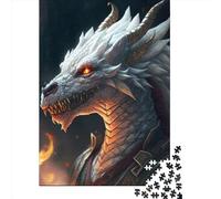 1000 Piece Mystical Dragon Artwork 1 Jigsaw Puzzle for Adult Teenagers Wooden Puzzle Christmas Eve Gifts 1000pcs (38x26cm)