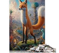 1000 Piece Mystical Fox Encounters Jigsaw Puzzle for Adult Teenagers Jigsaw Puzzle For Family Fun & Game Night 38x26cm/1000pcs