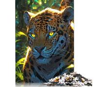 1000 Piece 'Mystical Jaguar in Jungle Jigsaws for Adults Wood Puzzle Jigsaws Educational Game Challenge Toy 1000pcs (75x50cm)