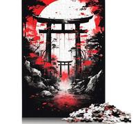 1000 Piece Mystical Japanese Gate Creative Square Jigsaw Puzzles for Adults And Paper Puzzles Toy Intellectual Game 38x26cm/1000pcs