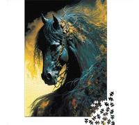 1000 Piece Mythology Horse Square Puzzles for Adults, Wooden Puzzles Family Entertainment Toys 1000pcs (75x50cm)