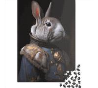 1000 Piece Napoleon Rabbit Square Jigsaw Puzzles for Adults & Wooden Puzzles Learning Educational Toys Family Games 1000pcs (75x50cm)