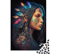 1000 Piece Native American Princess Puzzles for Adults Paper Puzzles Educational Game for Children As A 38x26cm/1000pcs