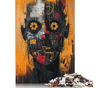 1000 Piece Neoexpressionist Urban Chaos Portrait Jigsaw Puzzles for Adults Teenagers Puzzles Paper Puzzles Family Activity Jigsaw Puzzles 38x26cm/1000pcs