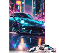 1000 Piece Neon Cyber Sports Car Jigsaw Puzzles for Adults Puzzle Adult Jigsaw Puzzle Home Decoration Puzzle Toys 1000pcs (75x50cm)