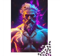 1000 Piece Neon Zeus Jigsaw Puzzle for Adult Teenagers Wood Jigsaw Puzzles Educational Game Challenge Toy Birthday Gifts 1000pcs (38x26cm)