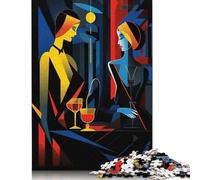 1000 Piece Nightclub Art Deco Jigsaw Puzzles for Adults Teenagers Puzzles for Adults & Teenager Brain Teaser Puzzle 1000pcs (75x50cm)