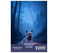 1000 Piece Norfolk Terrier Jigsaw Puzzles for Adults - Challenging Game, Misty Forest Puzzle, Decoration Birthday Gifts 38x26cm/1000pcs