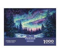 1000 Piece Northern Lights Game Puzzle for Adults Gifts Fun Challenging Home Decors Polar Auroras Jigsaw Puzzle for Adults And Kids Age 12 And Up 70x50cm/1000pcs