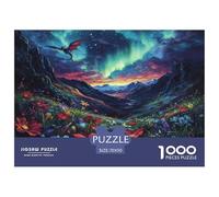 1000 Piece Northern Lights Game Puzzle Great Gift for Adults Challenging Games Home DecoRation Polar Auroras Jigsaw Puzzle for Women Men Adult 70x50cm/1000pcs
