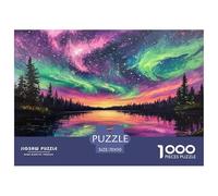 1000 Piece Northern Lights Jigsaw Puzzles for Adults Gifts Challenging Games Home Decors Brainteasing Polar Auroras Jigsaw Puzzle for Adults And Kids 70x50cm/1000pcs