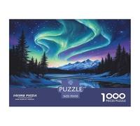 1000 Piece Northern Lights Jigsaw Puzzles for Adults Gifts Family Challenging Toys Home Decors Polar Auroras Jigsaw Puzzle for Adults And Kids 70x50cm/1000pcs