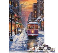 1000 Piece Nostalgic Winter Canvas Jigsaw Puzzles for Adults Puzzle for Adults And Teenager Educational Game 1000pcs (75x50cm)