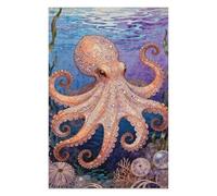 1000 Piece Ocean Magic Mystery Octopus Jigsaw Puzzle, Mutant Tentacle Octopus Puzzles for Adults 1000 Pieces, Impossible 1000 Piece Puzzle for Adults, Sea Creatures Lovers Ocean Theme Home Decor
