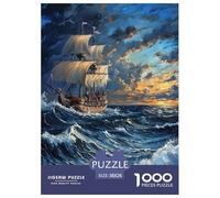 1000 Piece Ocean Sailing Game Puzzle for Adults Gifts Educational Games Home Decoration Dream Voyage Jigsaw Puzzle for Adults And Kids Age 12 And Up 38x26cm/1000pcs