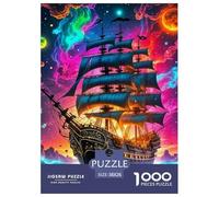 1000 Piece Ocean Sailing Game Puzzle for Adults Gifts Family Challenging Toys Home Decors Brainteasing Dream Voyage Jigsaw Puzzle for Women Men Adult 38x26cm/1000pcs