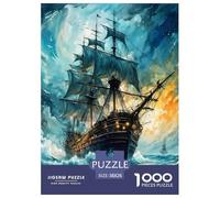 1000 Piece Ocean Sailing Game Puzzle for Adults Gifts Fun Challenging Home Decors Dream Voyage Jigsaw Puzzle for Adults And Kids Age 12 And Up 38x26cm/1000pcs