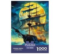 1000 Piece Ocean Sailing Jigsaw Puzzles for Adults Gifts Challenging Games Home Decors Dream Voyage Jigsaw Puzzle for Adults And Kids Age 12 And Up 38x26cm/1000pcs