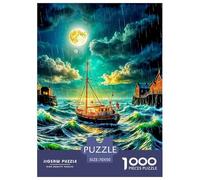 1000 Piece Ocean Sailing Jigsaw Puzzles for Adults Gifts Fun Challenging Home Decoration Dream Voyage Jigsaw Puzzle for Adults And Kids Age 12 And Up 70x50cm/1000pcs