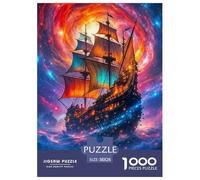 1000 Piece Ocean Sailing Jigsaw Puzzles Great Gift for Adults Challenging Games Home Decoration Dream Voyage Jigsaw Puzzle for Women Men Adult 38x26cm/1000pcs