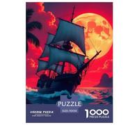 1000 Piece Ocean Sailing Jigsaw Puzzles Great Gift for Adults Family Challenging Toys Home Decors Brainteasing Dream Voyage Jigsaw Puzzle for Adults 70x50cm/1000pcs