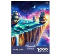 1000 Piece Ocean Sailing Jigsaw Puzzles Great Gift for Adults Fun Challenging Home Decoration Brainteasing Dream Voyage Jigsaw Puzzle for Adults 38x26cm/1000pcs
