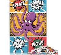 1000 Piece Octopus Comic Art Jigsaw Puzzles for Adult Teenagers Puzzle Jigsaws for Adults Puzzle for Adults And Teenager 1000pcs (75x50cm)