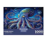 1000 Piece Octopus Game Puzzle for Adults Gifts EduCational Games Home Decors Brainteasing Kraken Jigsaw Puzzle for Women Men Adult 38x26cm/1000pcs