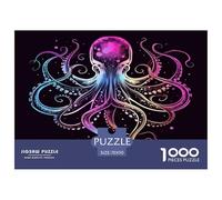 1000 Piece Octopus Game Puzzle Great Gift for Adults Educational Games Home Decoration Brainteasing Kraken Jigsaw Puzzle for Adults 70x50cm/1000pcs