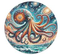 1000 Piece Octopus Jigsaw Puzzles for Adults Kids Challenge Toy Family Fun Game Decoration Octopus River Jigsaws Unique Gift 1000pcs (67.5x67.5cm)