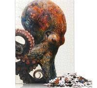 1000 Piece Octopus Profile Art Jigsaw Puzzles for Adult Teenagers Home Educational Games DIY Toys 1000pcs (75x50cm)