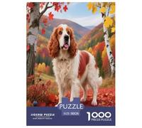 1000 Piece Old English Sheepdog Jigsaw Puzzle for Adults - Family Fun, Educational Games, Dog Woods Puzzles, Home Decoration Unique Gift 38x26cm/1000pcs