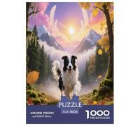 1000 Piece Old English Sheepdog Jigsaw Puzzle for Adults - Family Fun, Educational Toys, Dog Woods Jigsaws, Home Decoration Unique Gift 38x26cm/1000pcs