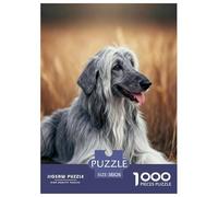 1000 Piece Old English Sheepdog Jigsaw Puzzles for Adults - Family Fun, Educational Toys, Meadow Jigsaws, Home Decoration Birthday Gifts 38x26cm/1000pcs