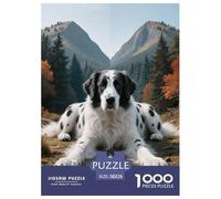 1000 Piece Old English Sheepdog Jigsaw Puzzles for Adults Kids Challenge Toy Family-Friendly Brain Teaser Decoration Dog Valley Puzzle Birthday Gifts 38x26cm/1000pcs