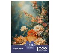 1000 Piece Orange Cat Jigsaw Puzzle for Adults - Challenging Brain Teaser, Flower Tree Jigsaws, Home Decoration Unique Gift 52x38cm/1000pcs