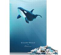 1000 Piece Orca Square Jigsaw Puzzles for Adults, Wooden Puzzles Learning Educational Toy 1000pcs (75x50cm)