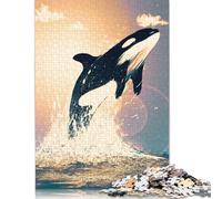 1000 Piece Orcas Can Fly II Jigsaw Puzzles for Adults Jigsaw Puzzles Educational Game Challenge Toy 1000pcs (75x50cm)
