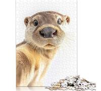1000 Piece Otter Selfie Jigsaw Puzzles for Adult Teenagers Home Educational Games DIY Toys 1000pcs (75x50cm)
