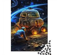 1000 Piece Outer Space Cars Jigsaw Puzzles for Adults Wooden Puzzles for Teenagers Gifts Unique Home Decor And Gifts 1000pcs (75x50cm)