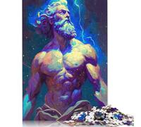 1000 Piece Painted Zeus Square Puzzles for Adults, Wooden Puzzles Family Entertainment Toys 1000pcs (75x50cm)