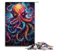 1000 Piece Painting of Colorful Skull Octopus Jigsaw for Kids Paper Puzzles Home Art Decor 1000 PCS(38x26cm)