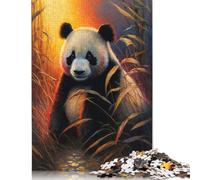 1000 Piece Panda Art Style 9 Jigsaw Puzzle for Adult Teenagers Wooden Puzzle Jigsaws for Adults Puzzles for Adults Teens 1000pcs (75x50cm)