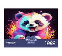 1000 Piece Panda Game Puzzle for Adults Gifts Family Challenging Toys Home Decoration Animal Jigsaw Puzzle for Women Men Adult 70x50cm/1000pcs